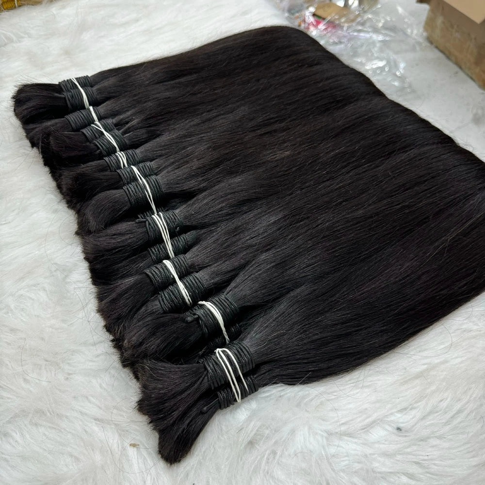 Luxury Extensions Natural 100% Human Hair Bulk Extension