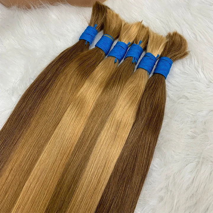Luxury Extensions Natural 100% Human Hair Bulk Extension