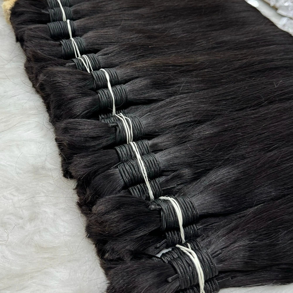 Luxury Extensions Natural 100% Human Hair Bulk Extension
