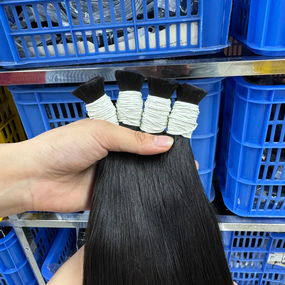 Luxury Extensions Natural 100% Human Hair Bulk Extension