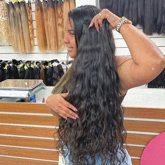 Pure Natural Wavy Bulk Braiding With Cuticles Intact Raw Indian Human Hair Extensions No Weft Braid Hair Natural Black Up To 30"
